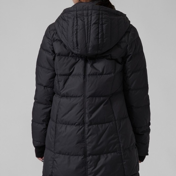 Athleta Girl $168.00 Snow Day Down Jacket Puffer, Size XXL/16 Black - Picture 2 of 12